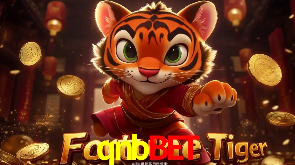 O carismático mascote do jogo de slot Fortune Tiger, um tigre fofo em pose de artes marciais, pronto para trazer sorte e multiplicadores de ganhos no cassino online qnbbet.